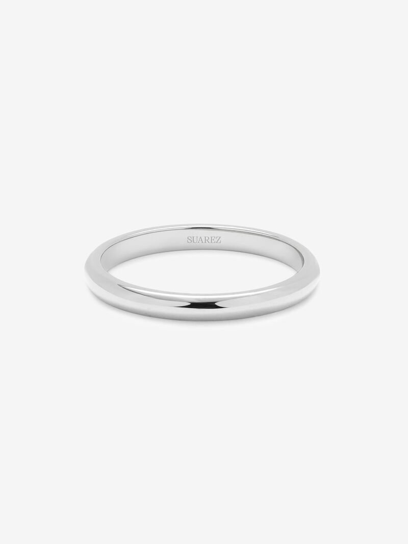 18K white gold wedding ring image number 2