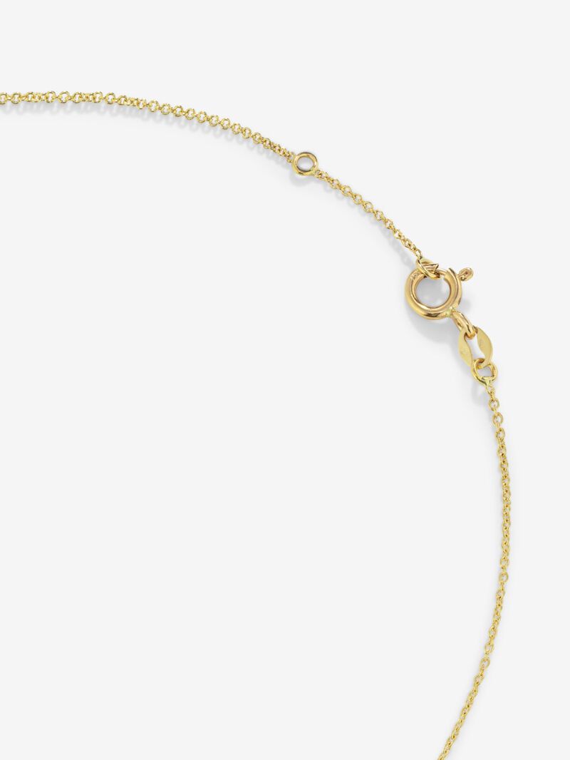 18K yellow gold pendant chain with citrine image number 3