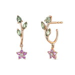 Frida earrings 0,96 carats multicolor sapphires, PE21079-ORDZRZV_V