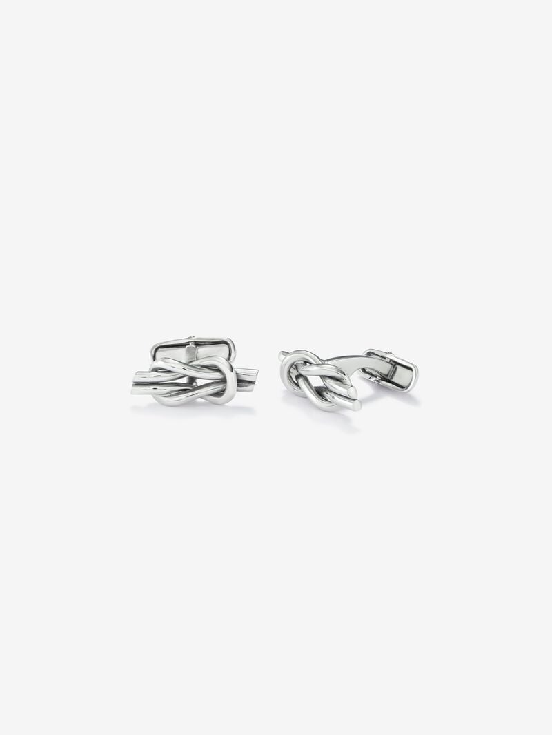 925 silver cufflinks with knot image number 0
