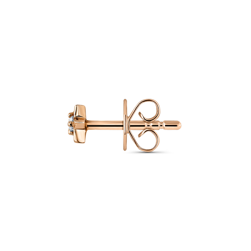 Pendientes de SUAREZ Kids de Oro rosa con diamante, PE21116-ORD_V