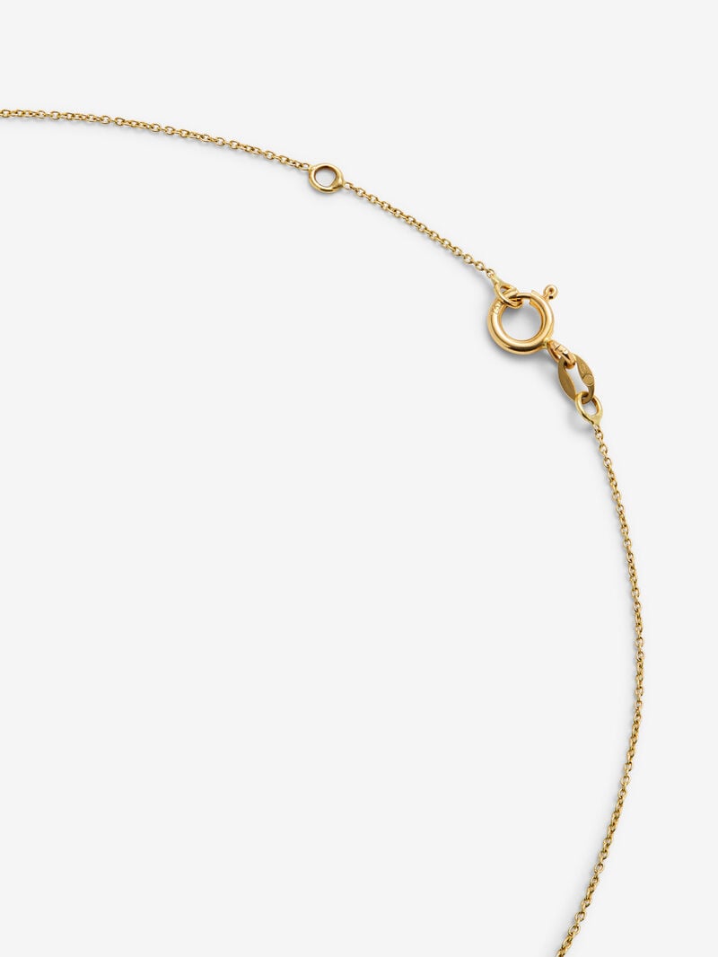 18K yellow gold pendant with letter M image number 2