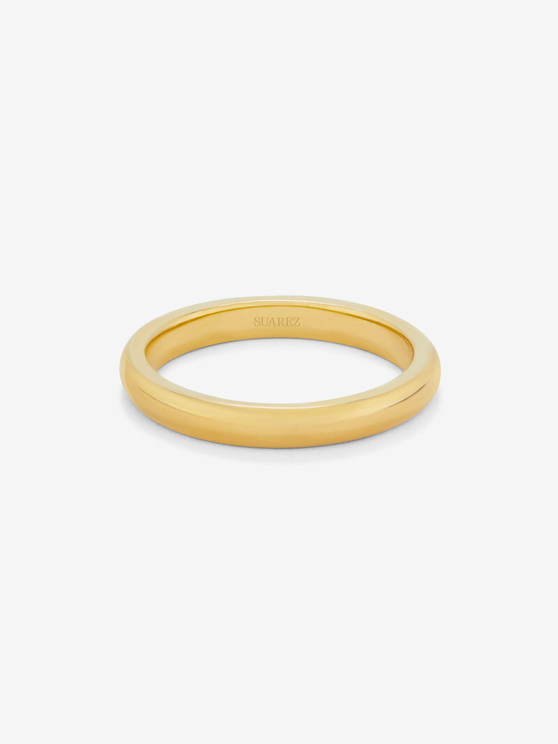 18K yellow gold wedding ring image number 2