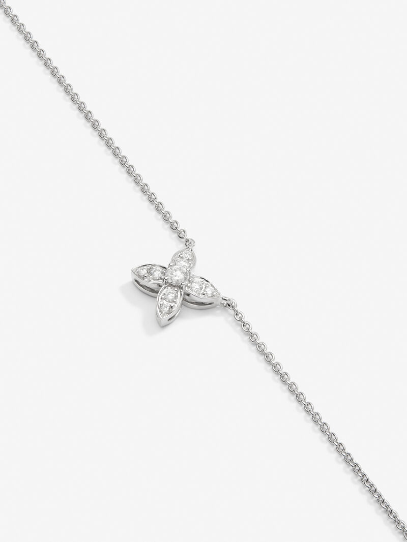 18K white gold pendant with white diamonds of 0.18 cts image number 2