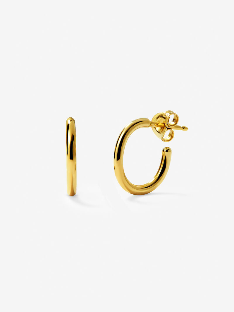 18K Yellow Gold Hoop Earrings image number 0