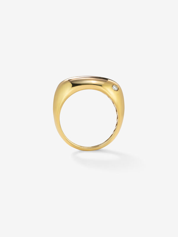 18kt yellow gold ring, SO22115-OAD_V