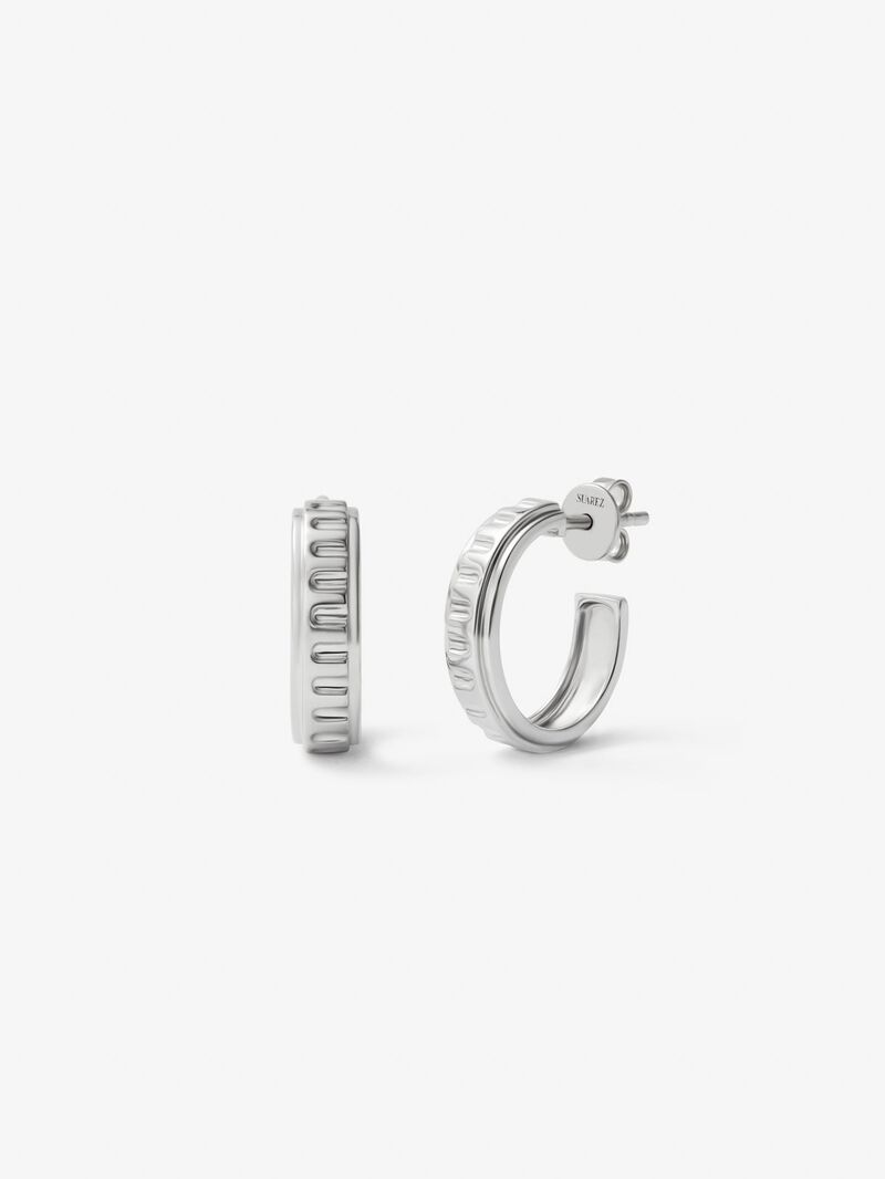 925 silver hoop earrings image number 0