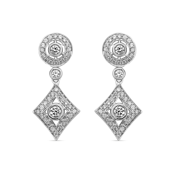White gold earrings, PE15045-OBD_V
