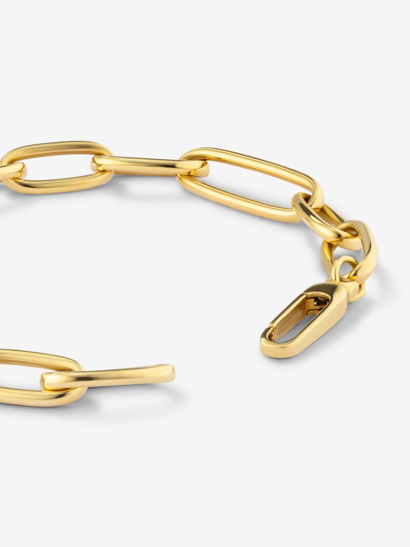 Medium link bracelet made of 18K yellow gold image number 4
