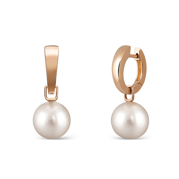 Pearls earrings, PE17004-ORPA_V