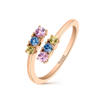 Frida ring 0,39 carats multicolor sapphires, SO21099-ORZMULT_V