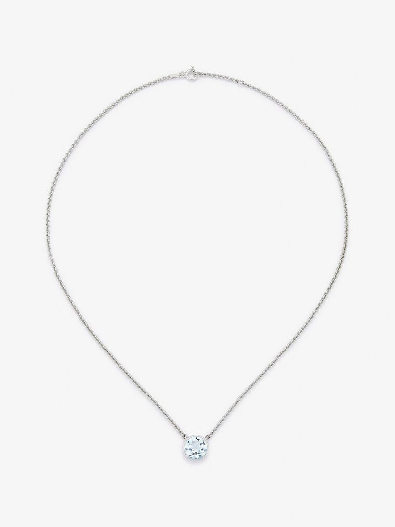 925 silver pendant with Sky blue topaz in 2.61 cts bright size image number 0