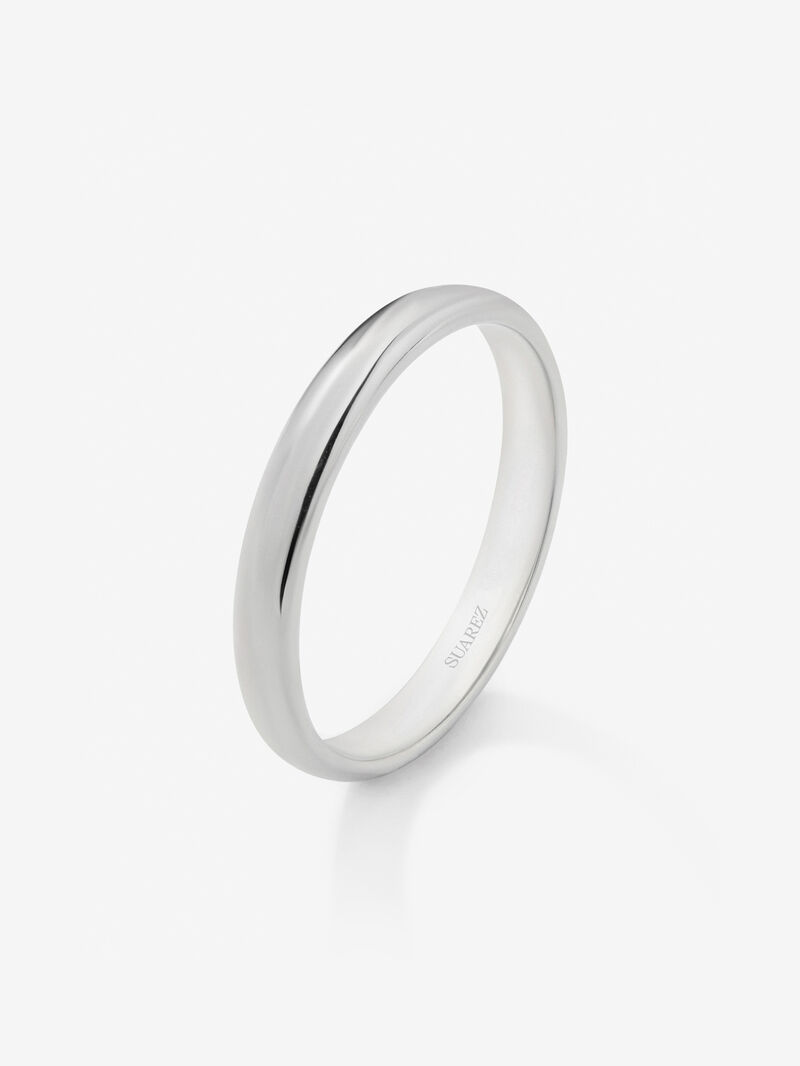 18K white gold wedding ring image number 0
