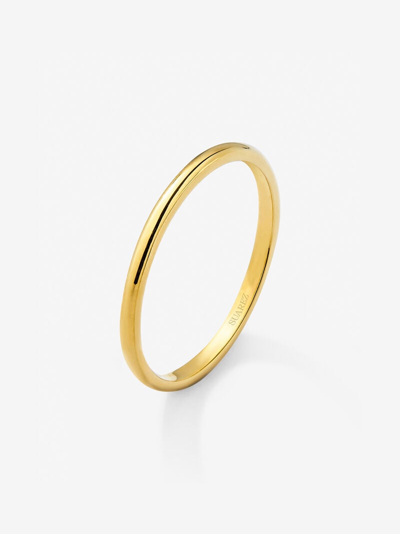 18K yellow gold wedding ring image number 0
