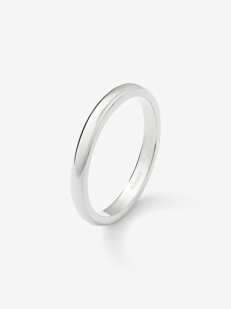 18K white gold wedding ring image number 0