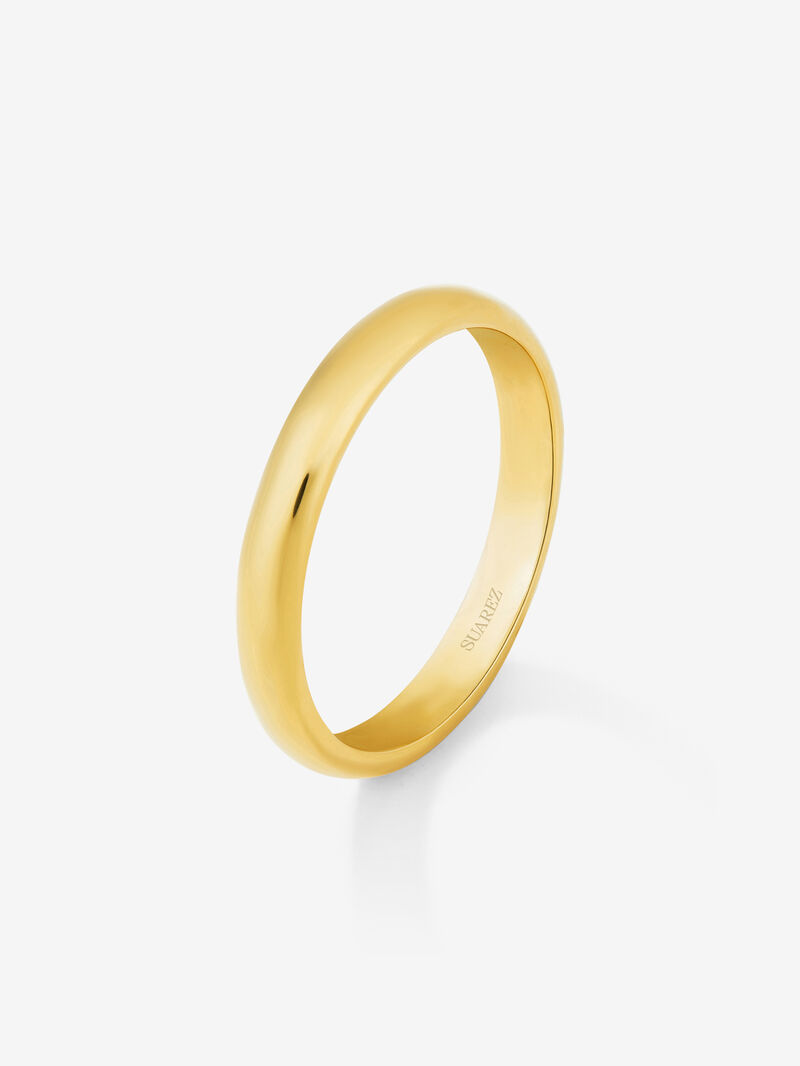 18K 3,15mm yellow medium yellow compromise ring image number 0