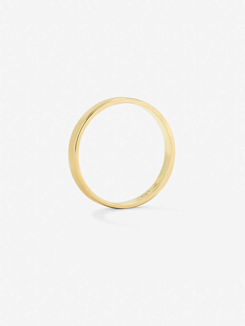 3.15mm yellow gold wedding alliance image number 4