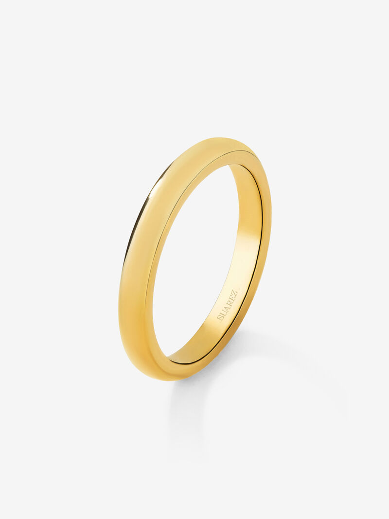 18K yellow gold wedding ring image number 0