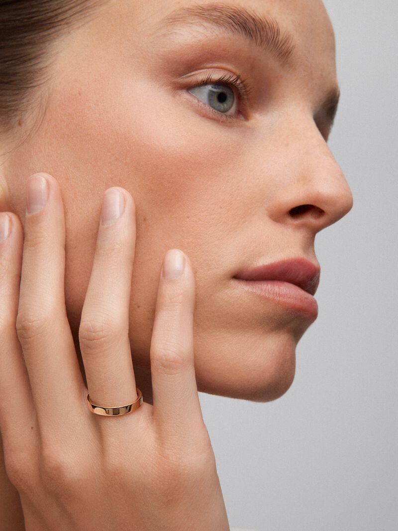 3.15mm pink gold wedding alliance image number 3