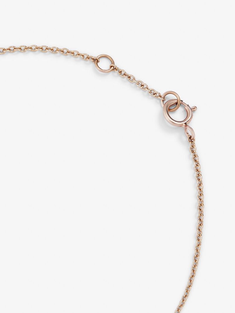 18K Rose Gold Chain Bracelet with Diamond Star image number 6
