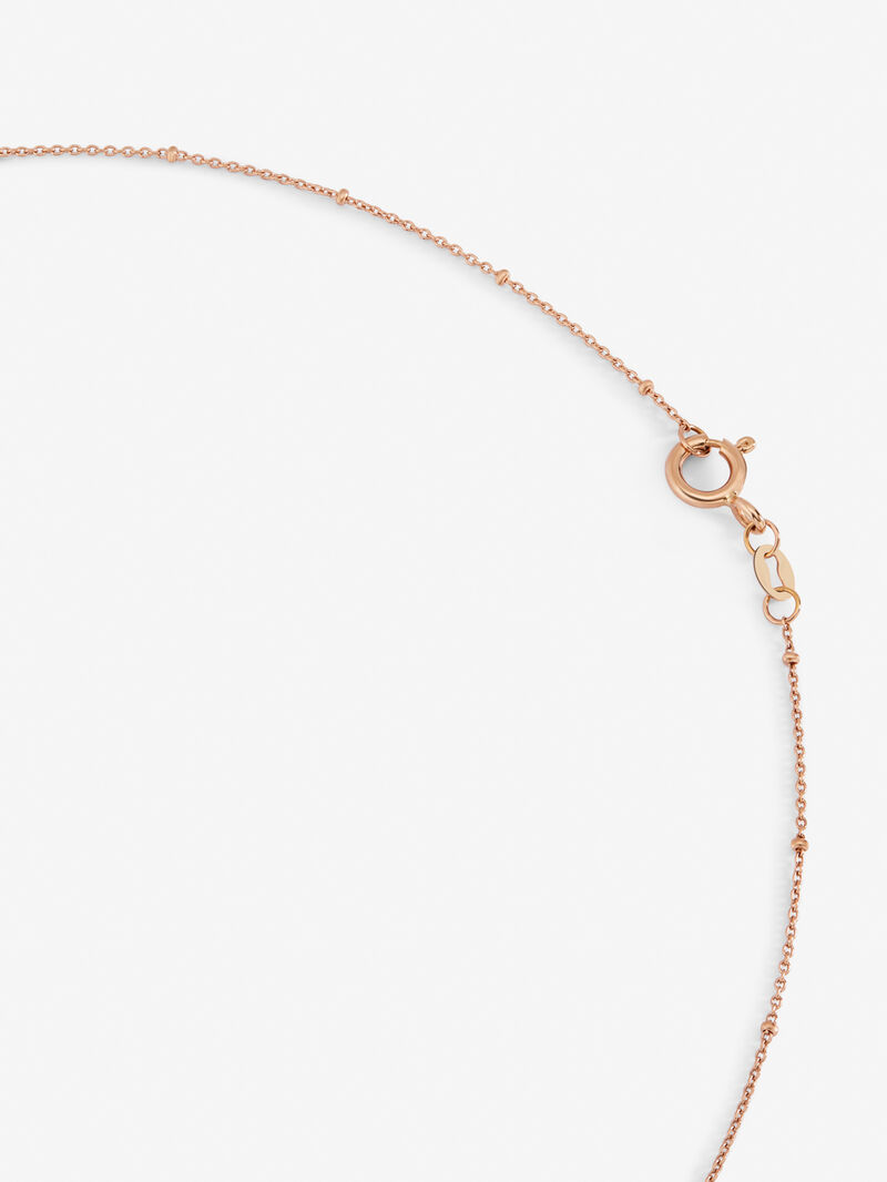 Long chain pendant with 18K rose gold star with diamonds image number 3