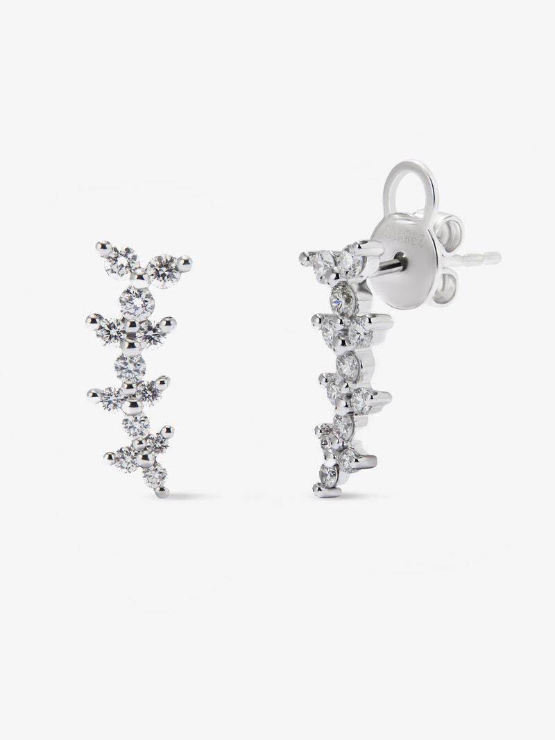 18K White Gold Peoplery People with white diamonds in 0.45 cts image number 0