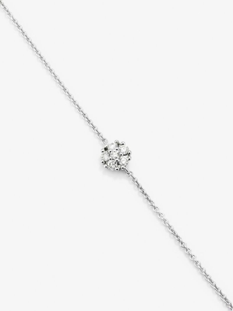 White gold grace bracelet with diamond image number 1