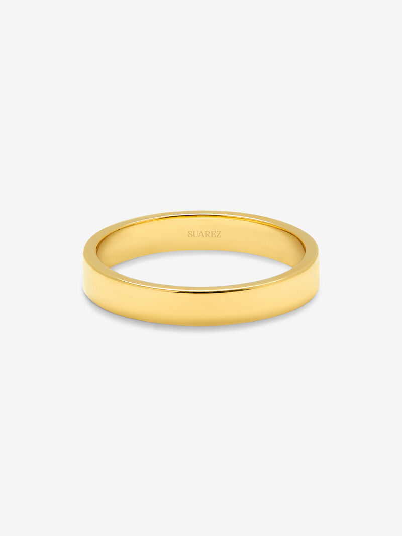 18K yellow gold wedding ring image number 2