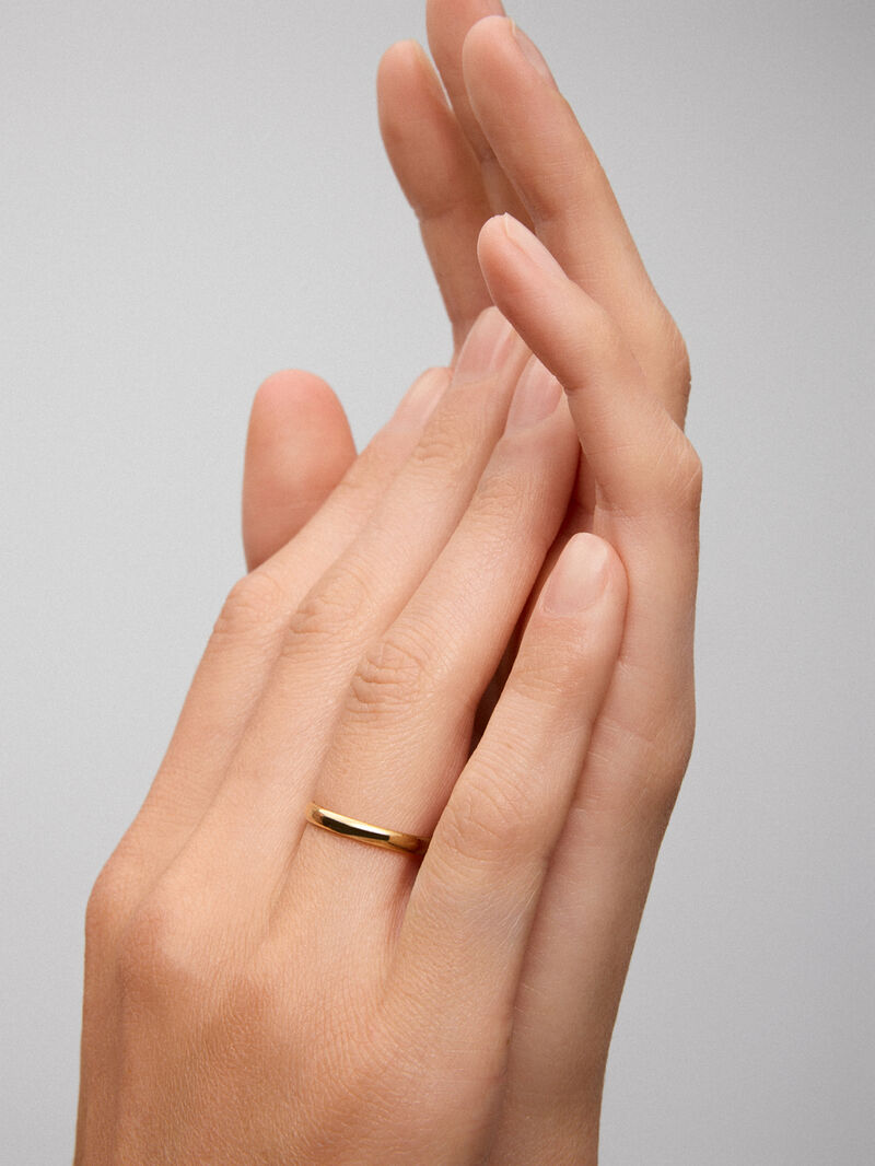 18K yellow gold wedding ring image number 5