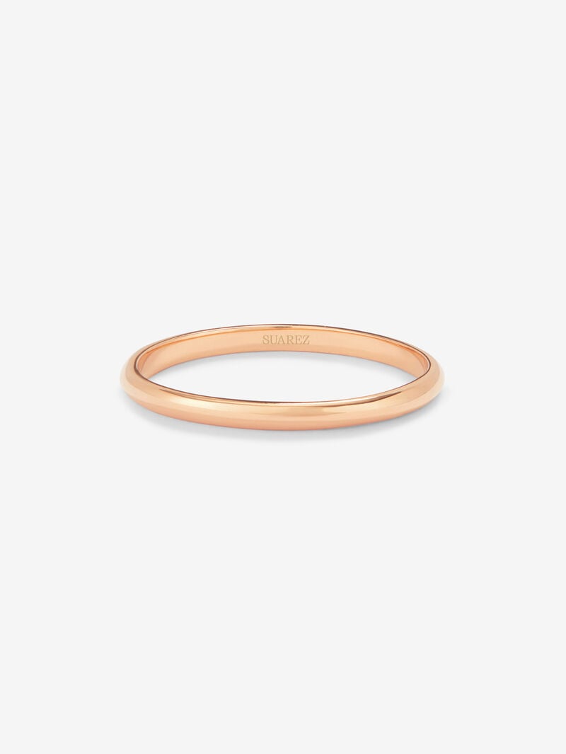 18K 1.7mm Rose Gold Commitment Ring image number 1