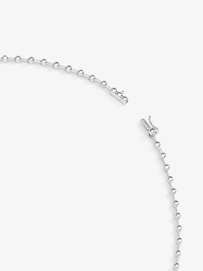 18K white gold necklace with 27 brilliant-cut diamonds with a total of 0.95 cts image number 4