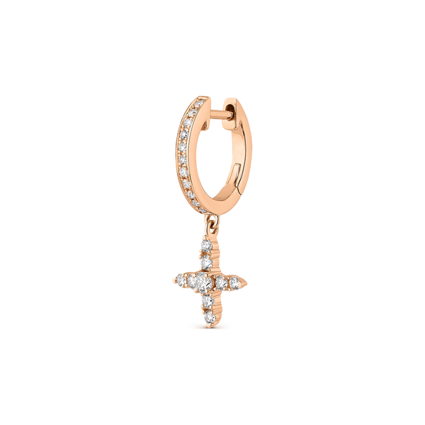 18kt rose gold earring with diamonds, PE21035-ORD_V