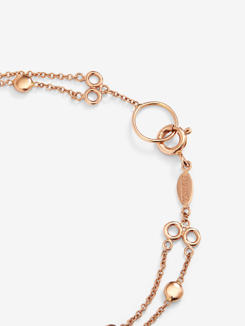 18K rose gold double bracelet image number 4