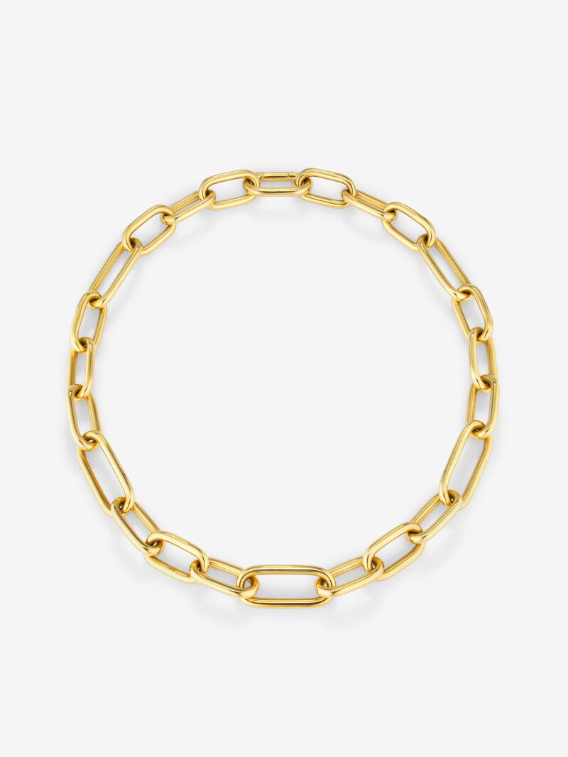 Extra Large Link Necklace in 18K Yellow Gold image number 0