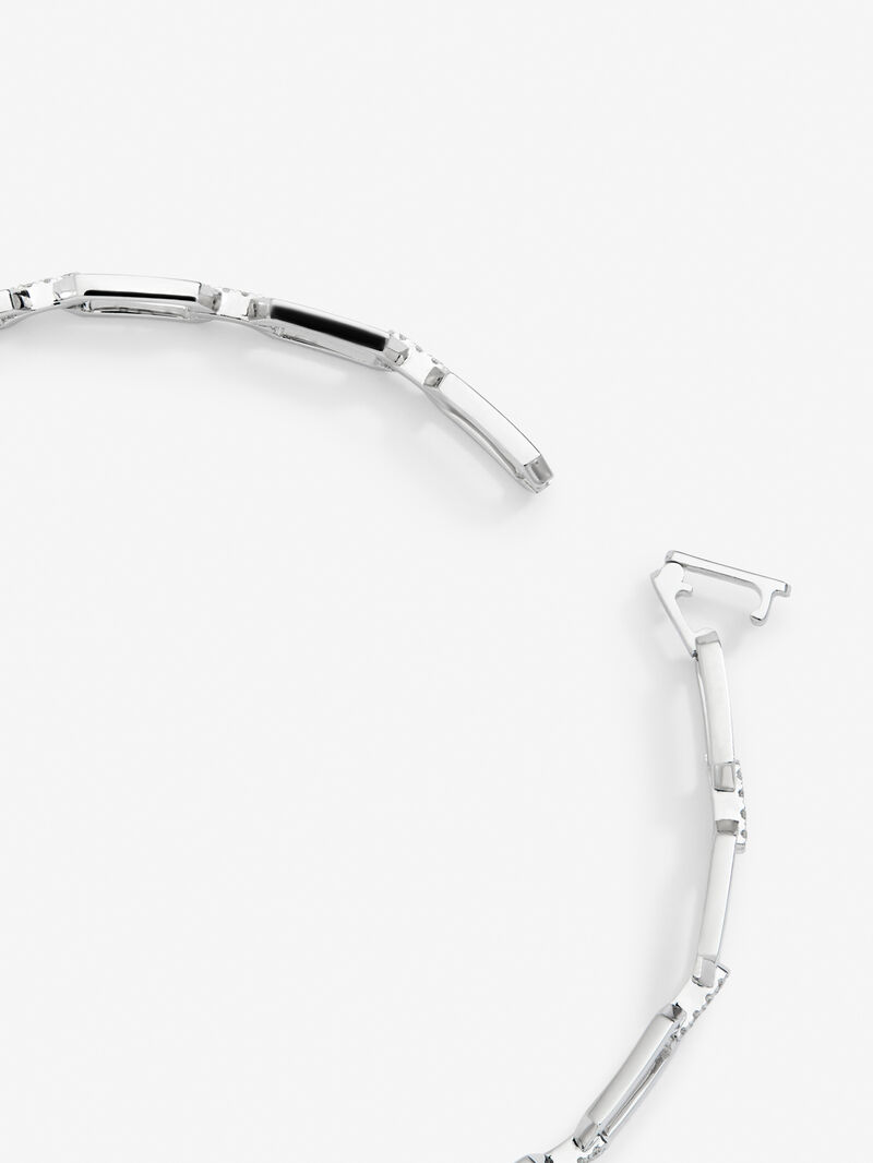 18K white gold bracelet with white diamonds in 0.3 cts image number 4