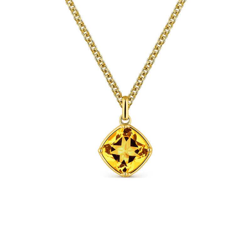 18kt yellow gold pendant with 2.67cts yellow citrine stone, PT18032-OACI_V