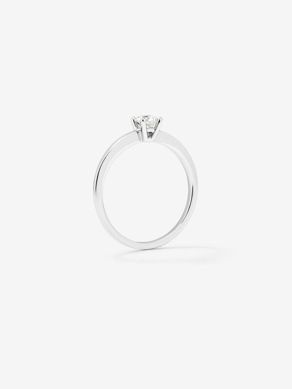 Anillo de Compromiso de Oro blanco con diamante, SL12003-IGD025DVVS1N_V
