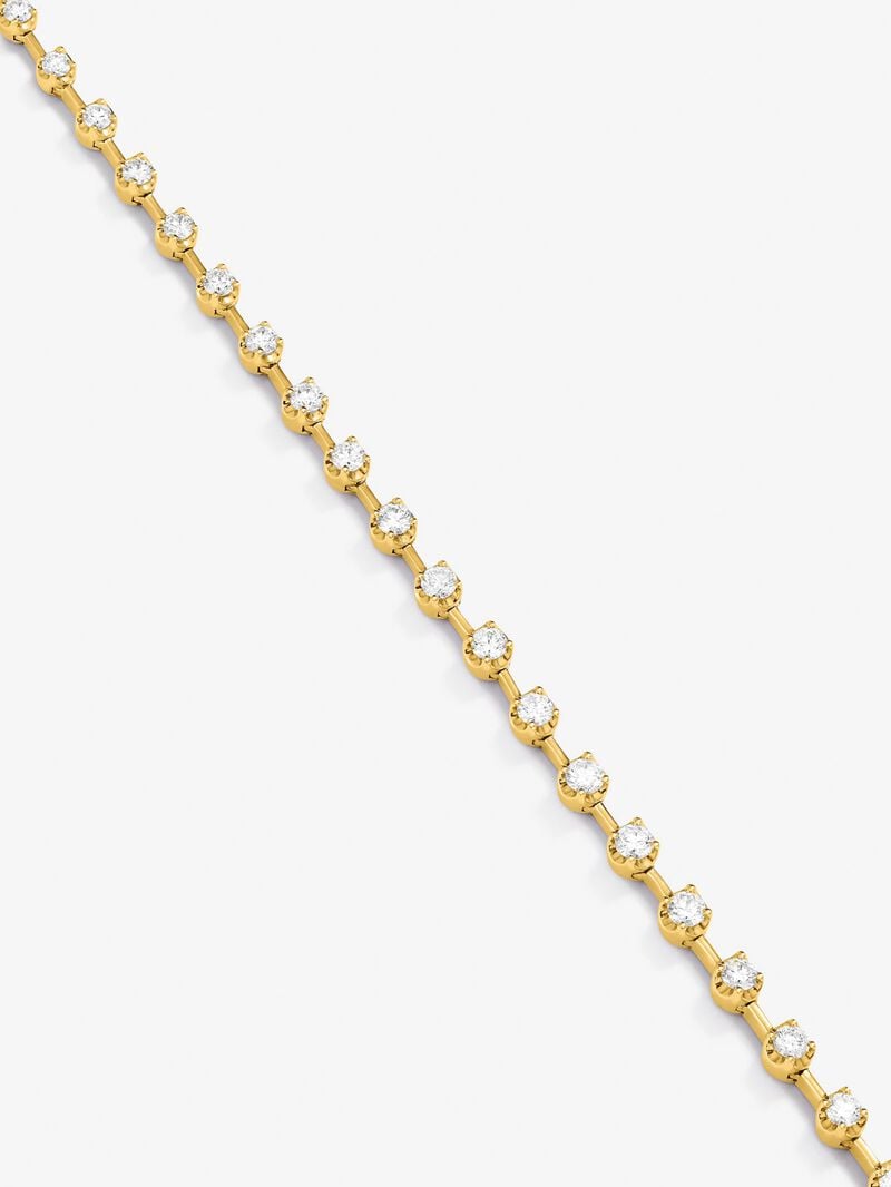 18K yellow gold necklace with 39 brilliant-cut diamonds with a total of 2 cts image number 1