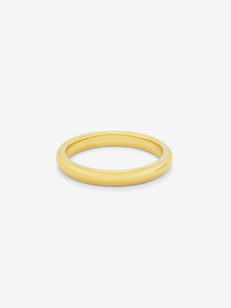 18K 1.9mm yellow flat compromise ring image number 2