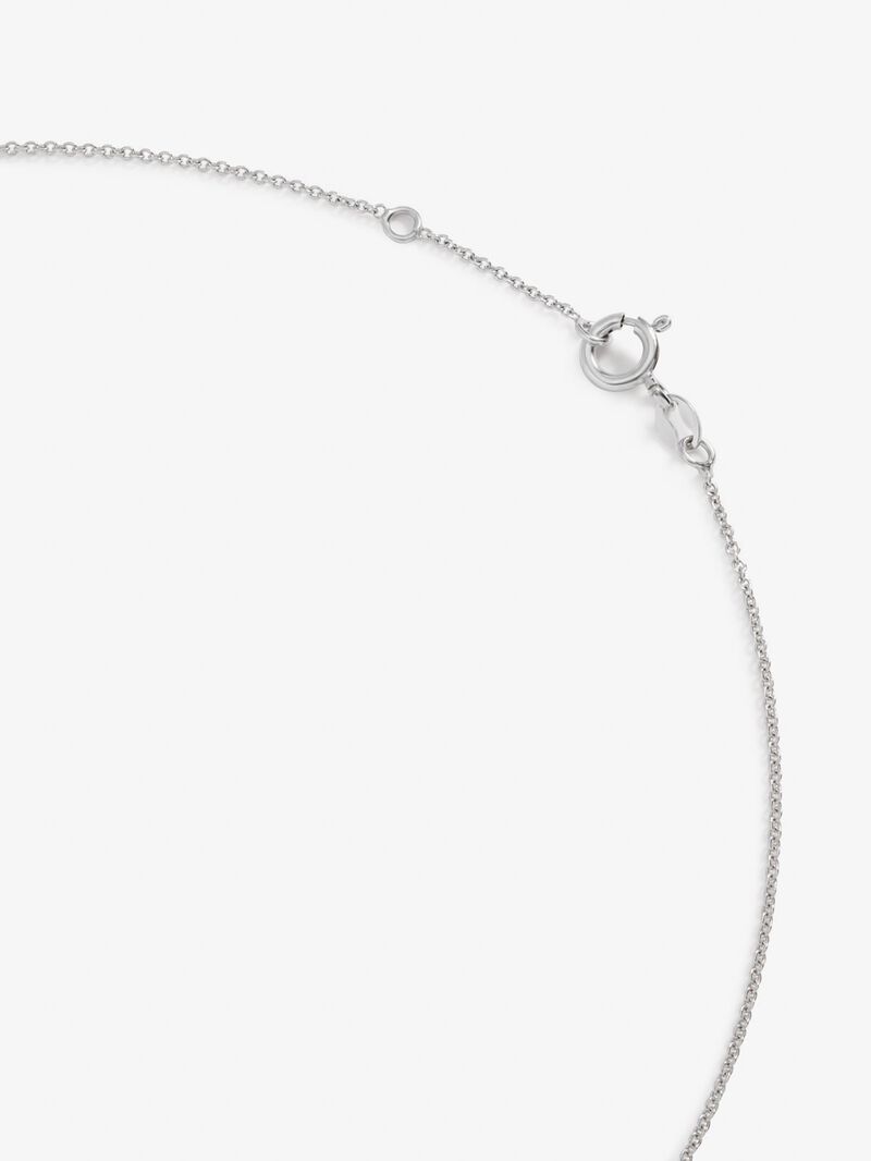 18K white gold pendant with pearl akoya and 0.1 cts diamonds image number 4