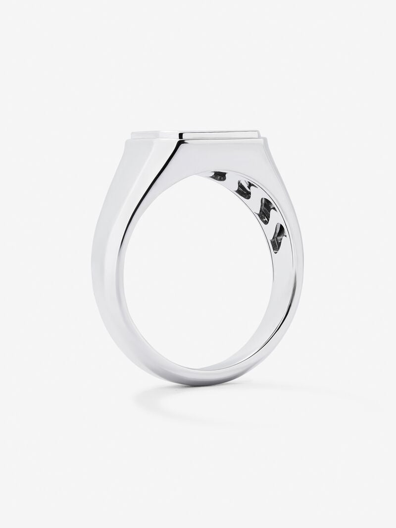 925 silver medium signet ring image number 6