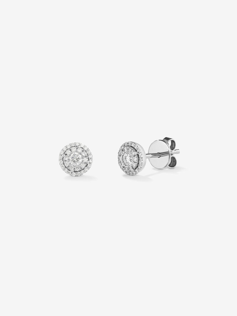 White gold grace earrings with diamond image number 0