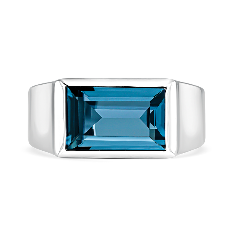 Blue Berlin ring 3,38 carats London topaz, SO21046-AGTPLN_V