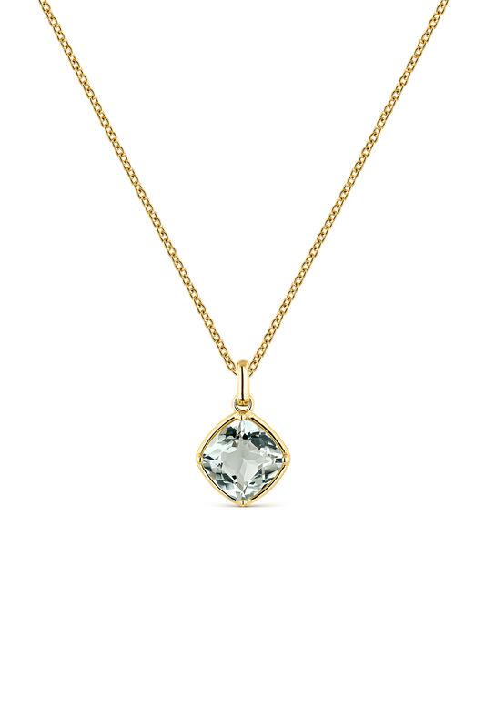 18kt yellow gold pendant with a 2.68ct green amethyst stone, PT18032-OAAMV_V