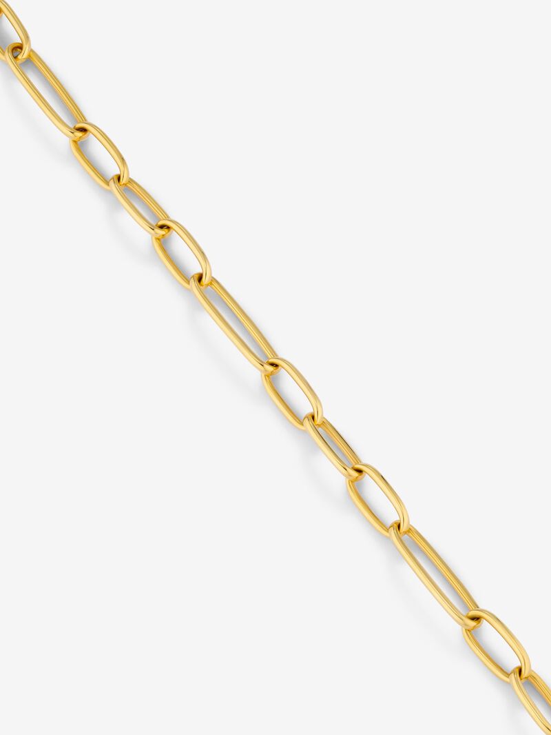 Medium link bracelet made of 18K yellow gold image number 2