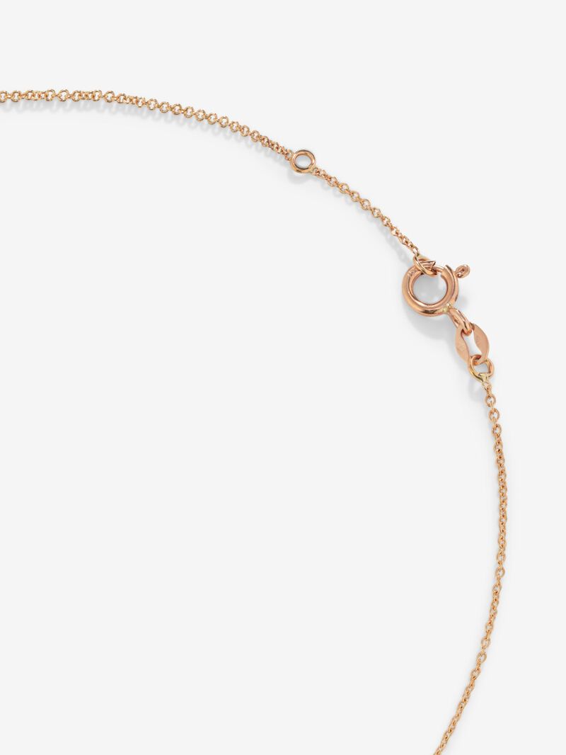 18kt Rose Gold Gallonated Circle Pendant image number 4