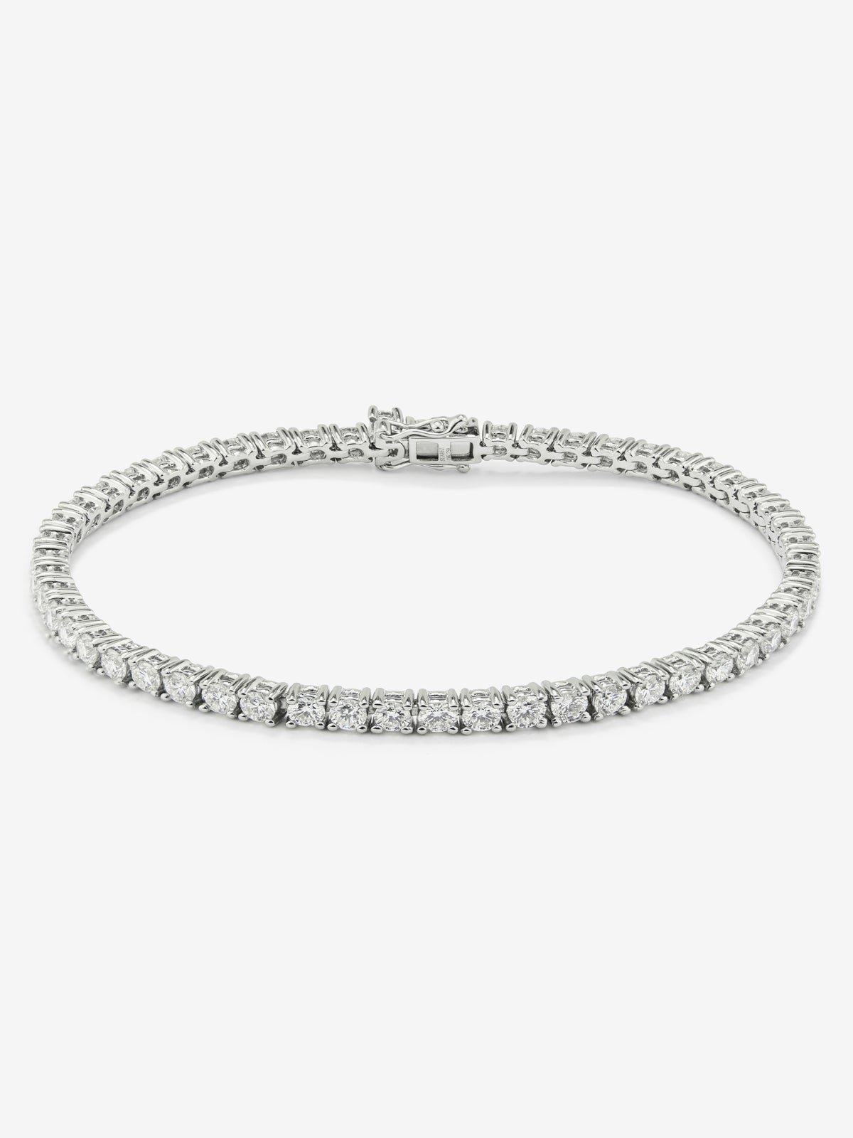 Pulsera riviere de oro blanco de 18K de diamantes