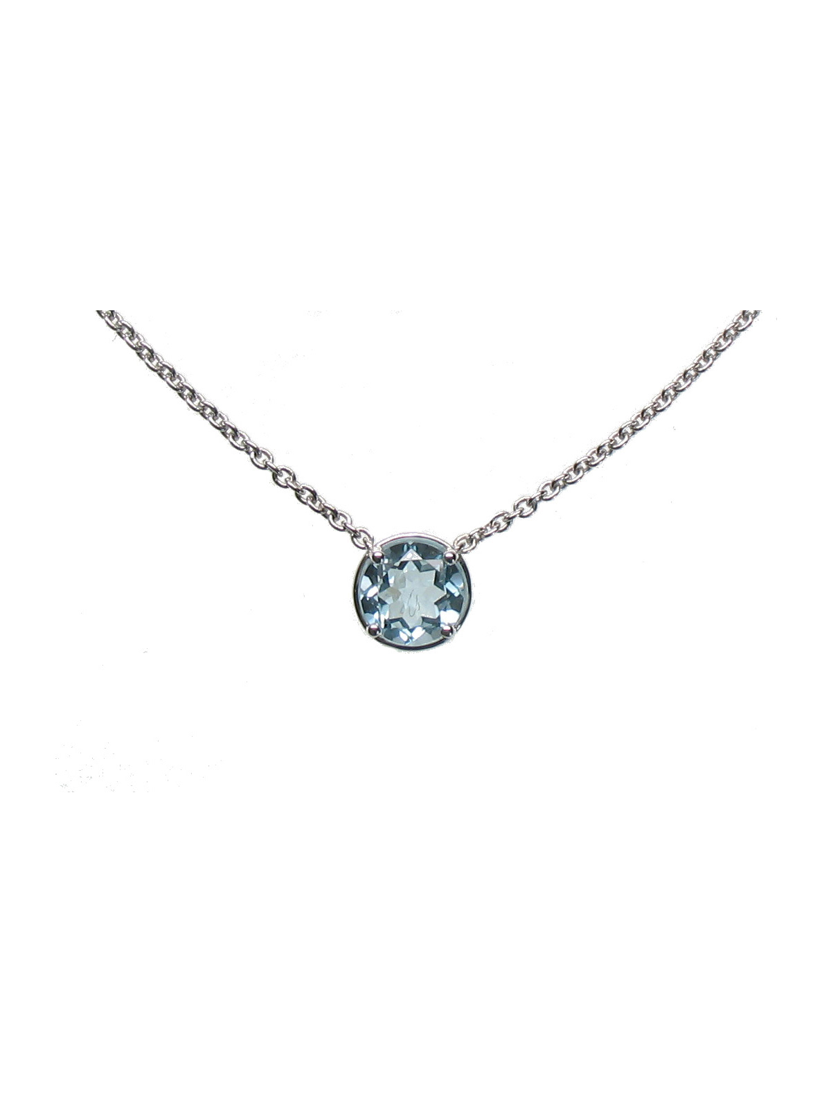 925 silver pendant with Sky blue topaz in 2.61 cts bright size