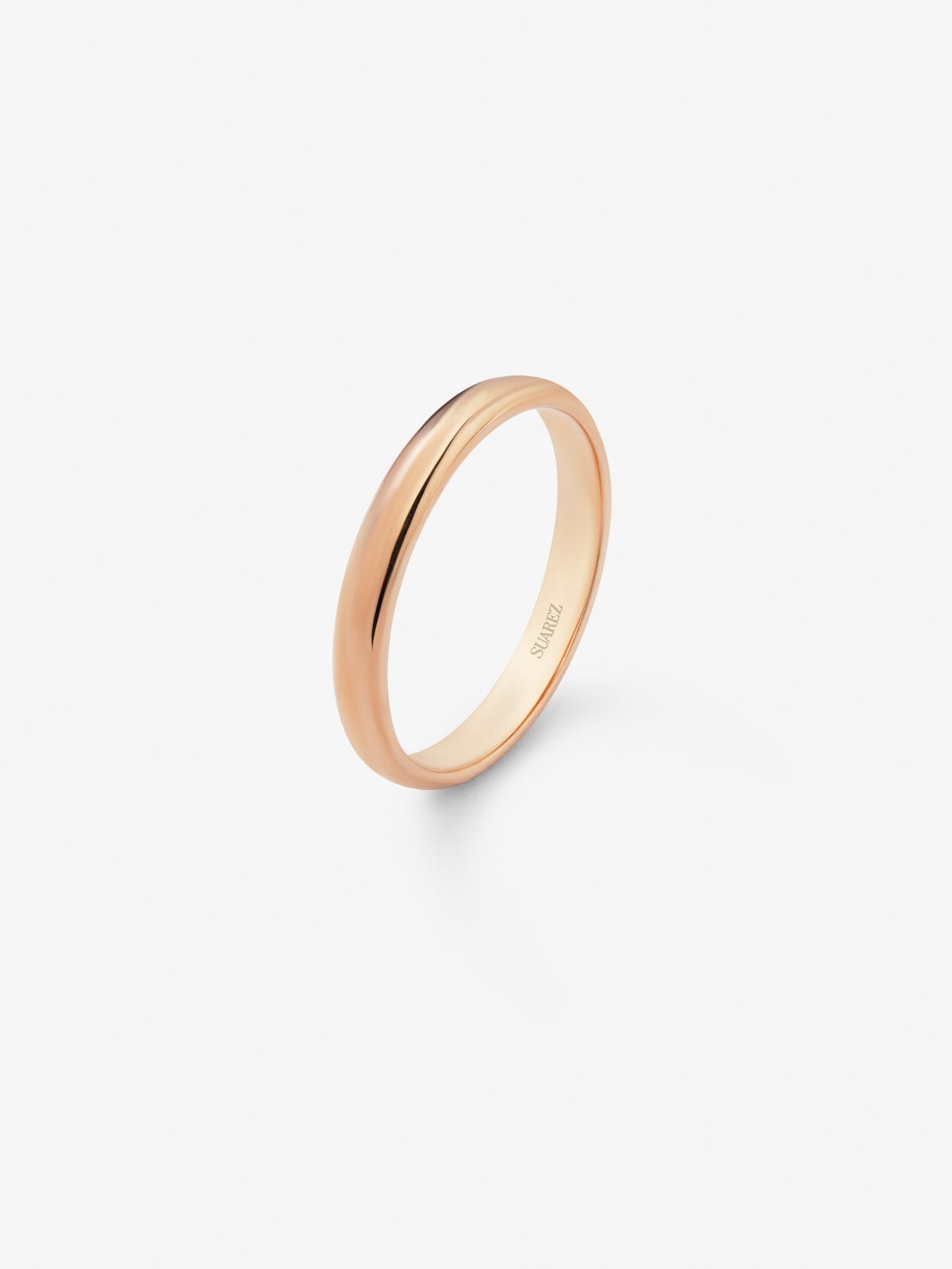 18K rose gold wedding ring