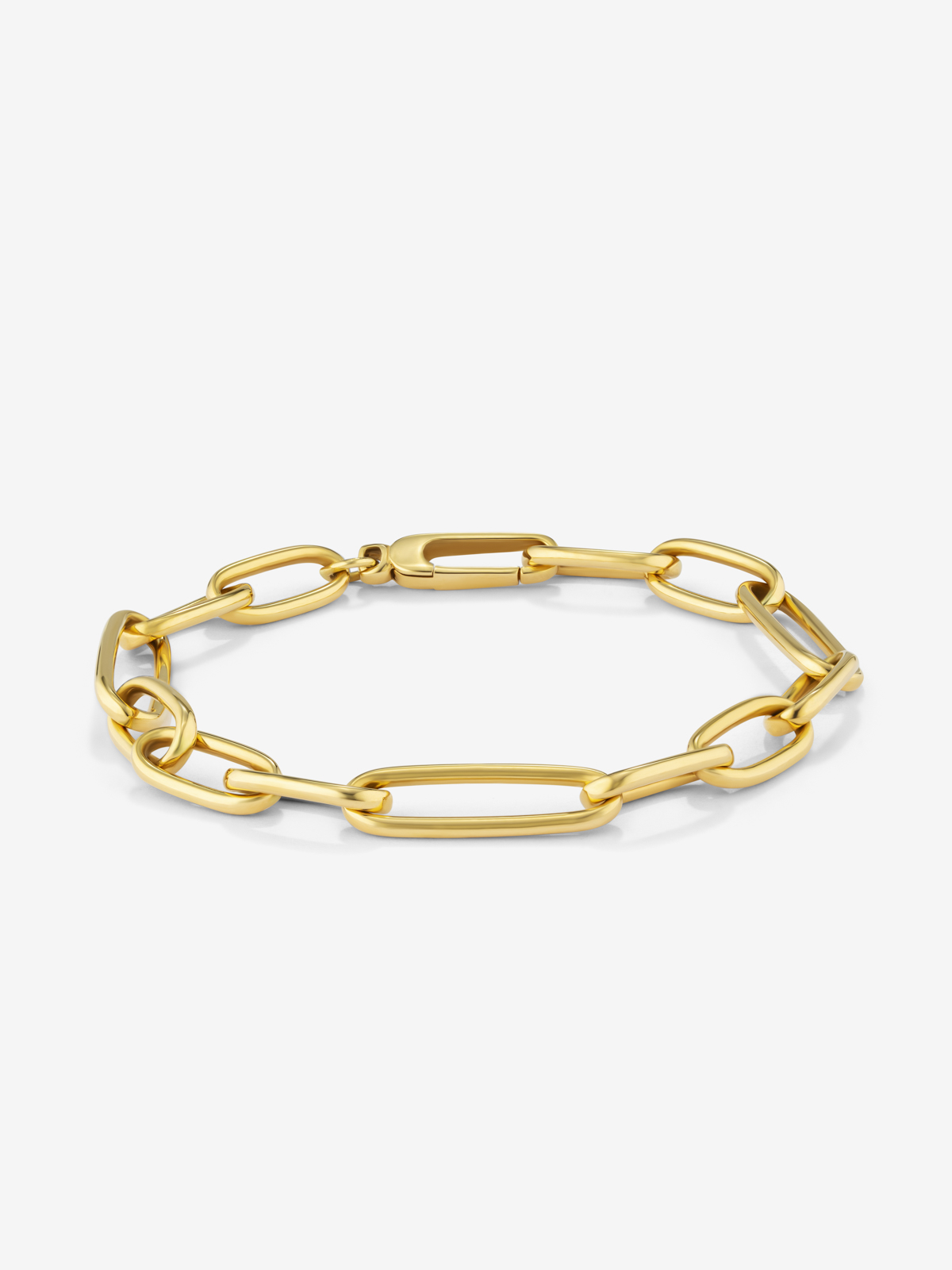 Medium link bracelet made of 18K yellow gold